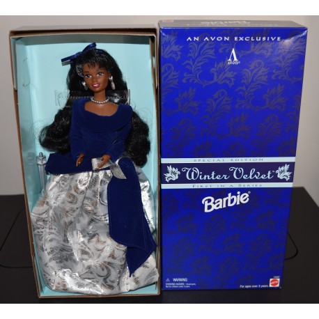 Barbie Avon Winter Velvet African American