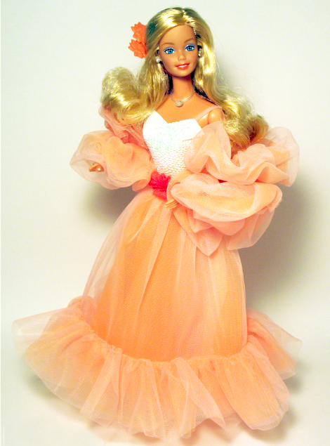 barbie peach and cream